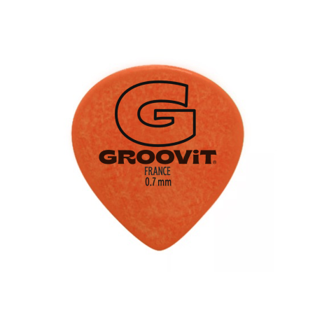 BULK DE 100 MÉDIATORS DELRIN SOFT TOUCH - JAZZ III 0.7MM - GROOVIT® - H4 MUSIC