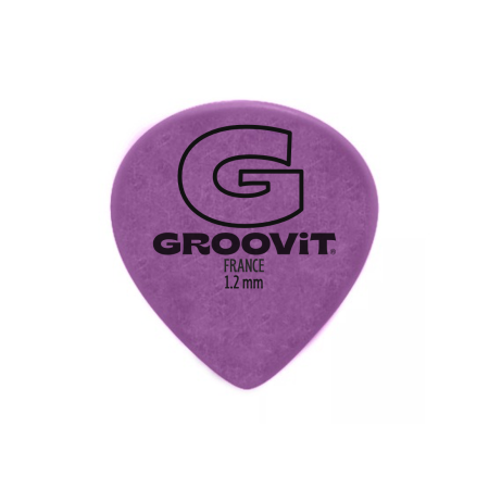 BULK DE 100 MÉDIATORS DELRIN SOFT TOUCH - JAZZ III 1.2MM - GROOVIT® - H4 MUSIC