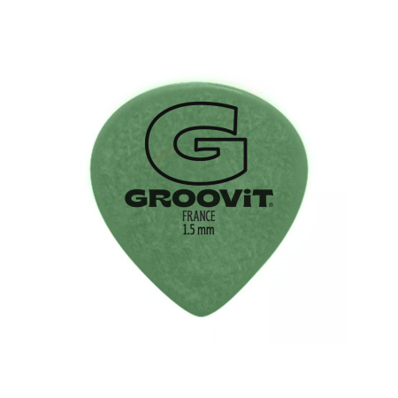 BULK DE 100 MÉDIATORS DELRIN SOFT TOUCH - JAZZ III 1.5MM - GROOVIT® - H4 MUSIC