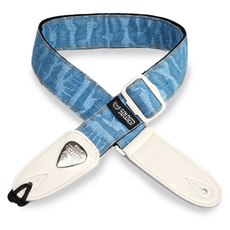 SANGLE TOILE STYLE CAMOUFLAGE - MOTIF BLEU - 1306C03 - SOLDIER® - H4 MUSIC**