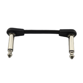 CABLES PATCH PLATS 6.35 - C/C - 5CM - GOUTTE - PVC - GROOVIT®** - H4 MUSIC**