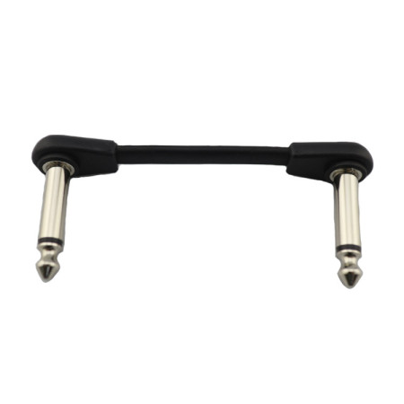 CABLES PATCH PLATS 6.35 - C/C - 5CM - GOUTTE - PVC - GROOVIT®** - H4 MUSIC**