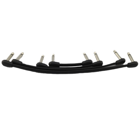 CABLE PATCH PLAT 6.35 - C/C - 10CM - GOUTTE - PVC - GROOVIT® - H4 MUSIC**