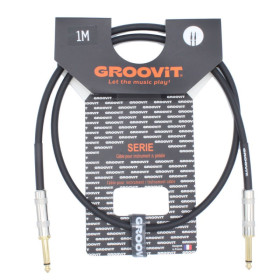 CABLE JACK 6.35 D/D - 1.0M - PVC - GROCABLE0054 - GROOVIT® - H4 MUSIC**