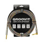 CABLE JACK 6.35 D/C - 3M - NYLON TRESSÉ DISCO - GROCABLE022 - GROOVIT®