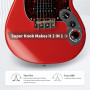 GUITARE ELECTRIQUE NOUVELLE GÉNÉRATION AVEC MULTI-EFFETS DSP INTÉGRÉS - E1000 - FIESTA RED - FLAMMA®
