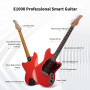 GUITARE ELECTRIQUE - MULTI-EFFETS DSP INTÉGRÉS - E1000 - FIESTA RED - FLAMMA®