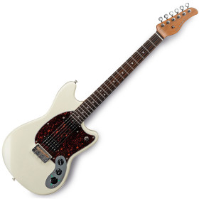 GUITARE ELECTRIQUE NOUVELLE GÉNÉRATION AVEC MULTI-EFFETS DSP INTÉGRÉS - E1000 - VINTAGE WHITE - FLAMMA®