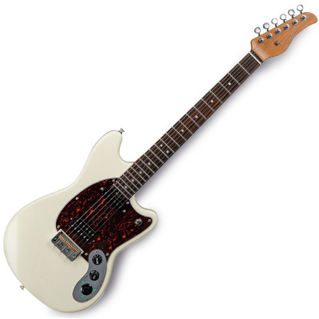 GUITARE ELECTRIQUE NOUVELLE GÉNÉRATION AVEC MULTI-EFFETS DSP INTÉGRÉS - E1000 - VINTAGE WHITE - FLAMMA®