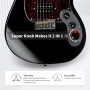 GUITARE ELECTRIQUE NOUVELLE GÉNÉRATION AVEC MULTI-EFFETS DSP INTÉGRÉS - E1000 - PEARL BLACK - FLAMMA®