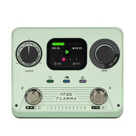 PÉDALE D'EFFETS - LOOPER & DRUM - FF20 - GREEN - FLAMMA®