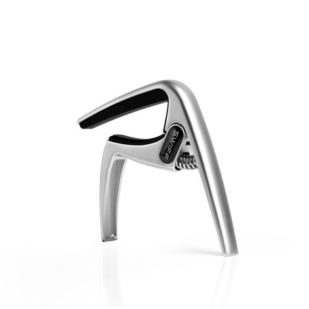 CAPODASTRE HAUTE QUALITÉ POUR UKULÉLÉ - SILVER BRUSHED - K8USIL - SWIFF®