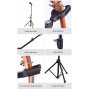 STAND SIMPLE PLIABLE AUTO-BLOQUANT & BARRE D'APPUI POUR GUITARE - SWU4B - SWIFF®