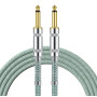 CABLE JACK 6.35 D/D - 3M - NYLON TRESSÉ BLEU CIEL - GROCABLE001 - GROOVIT®