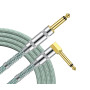 CABLE JACK 6.35 D/C - 3M - NYLON TRESSÉ BLEU CIEL - GROCABLE002 - GROOVIT®