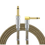 CABLE JACK 6.35 D/C - 3M - NYLON TRESSÉ MARRON - GROCABLE006 - GROOVIT®